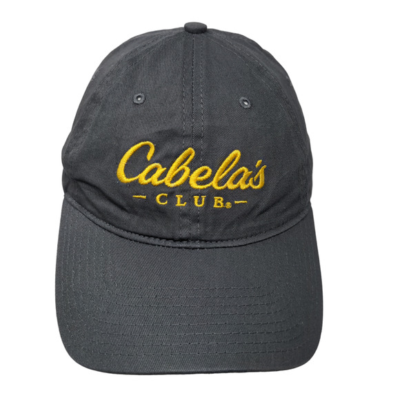 Cabela's Club Men's Slideback Hat Gray Size OSFM Embroidered Logo - Picture 1 of 11